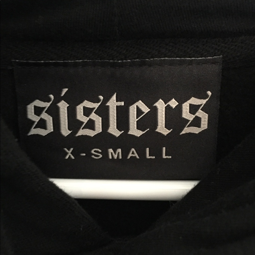 Sisters “Love That” & “Hello” black XS hoodies